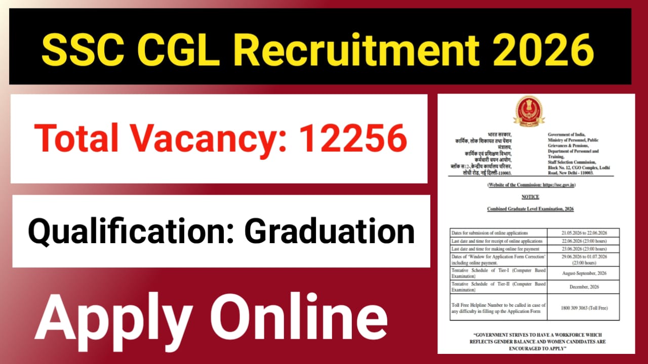SSC CGL Recruitment 2026